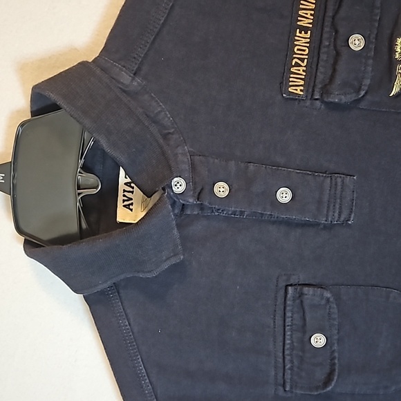 AVIAZIONE NAVALE Long Sleeve Pullover sz M Navy Pre-owned - Picture 5 of 11